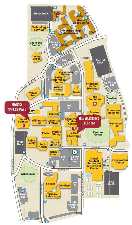 Kennesaw State Kennesaw Campus Map - United States Map